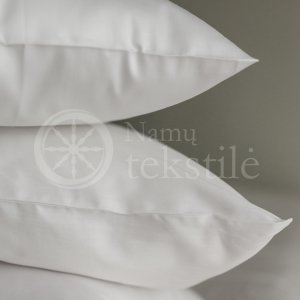 Satino užvalkalas pagalvei (balta) 